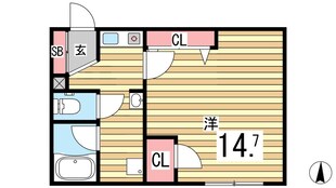 コーポMFTの物件間取画像